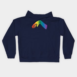 Gay Hand Rainbow Version Pride Kids Hoodie